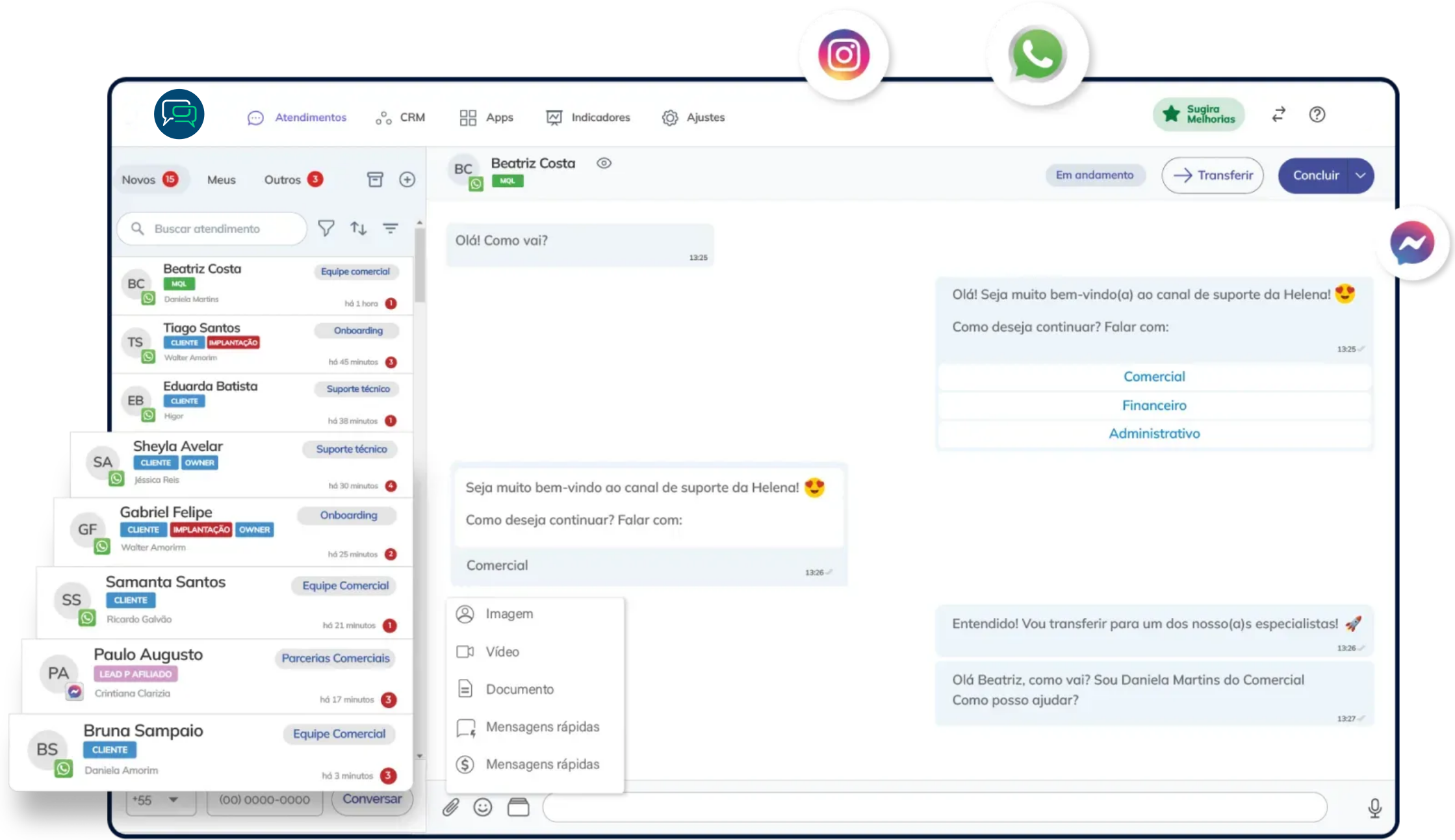 Demonstração do ChatSystem